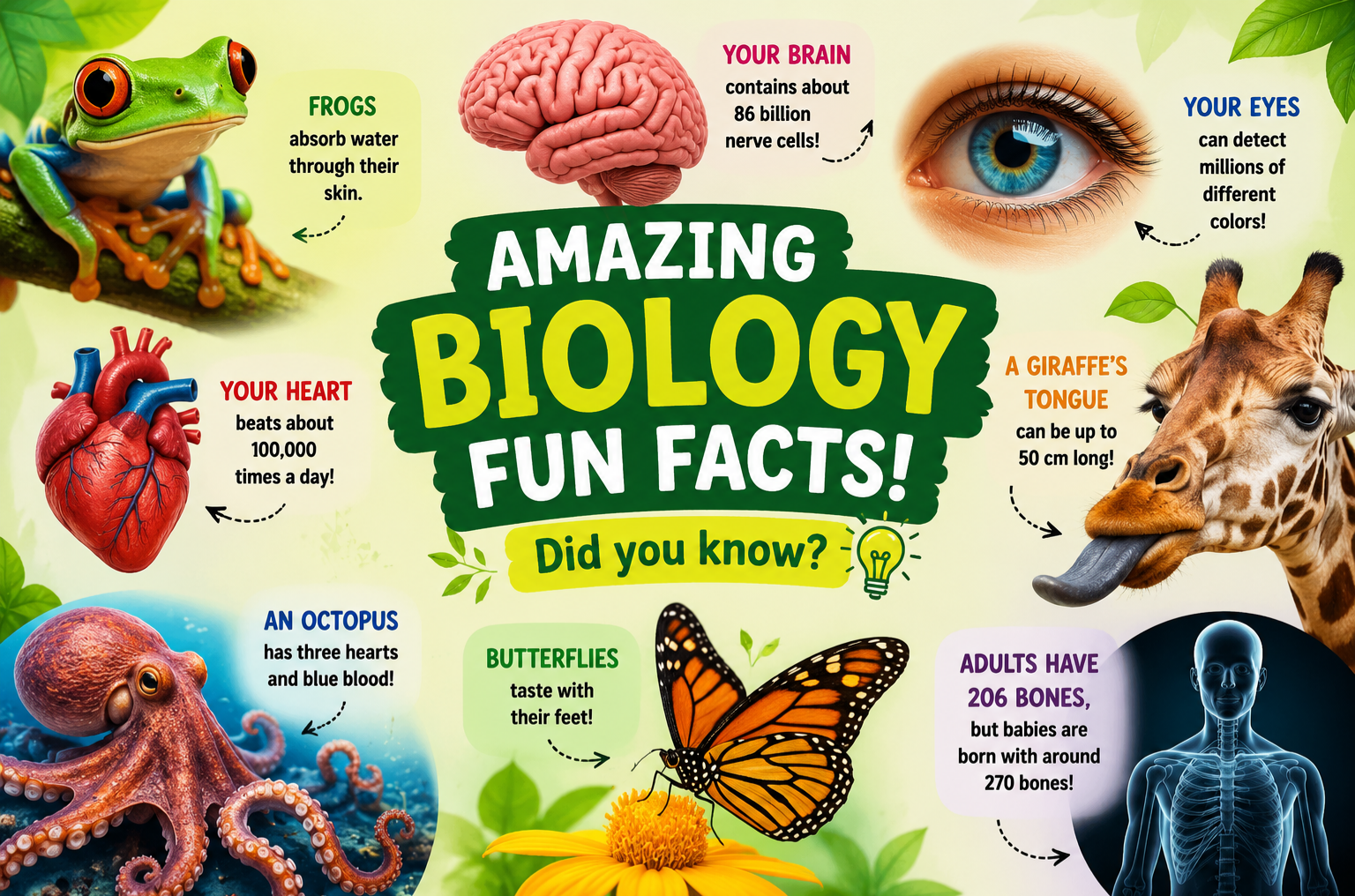 🧬 Amazing Biology Facts That Will Blow Your Mind!